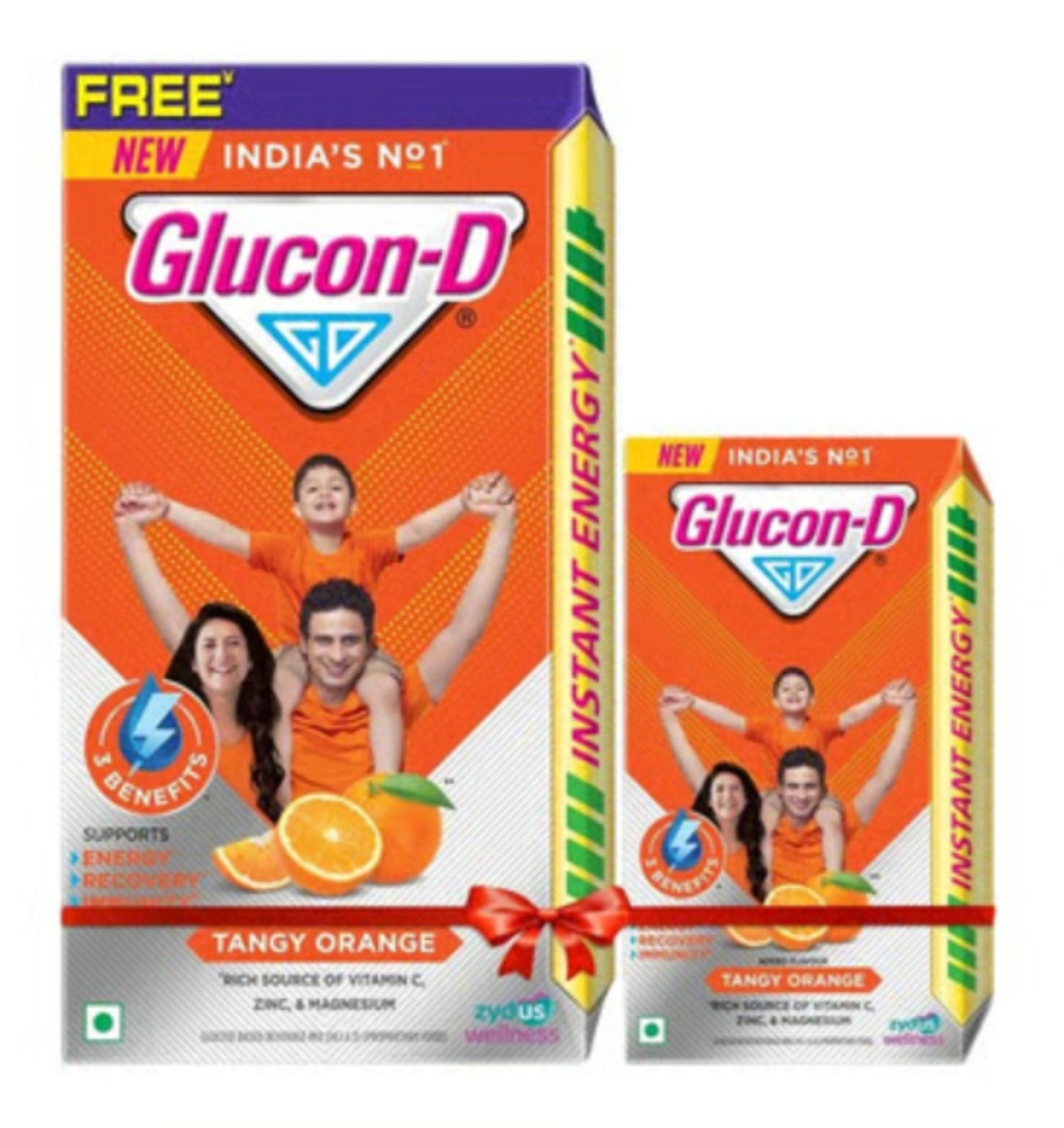 Glucon-D Tangy Orange 1kg + 250 gm Glucon-D Tangy Orange Free